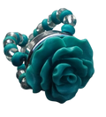 Aqua Green Flower Ring