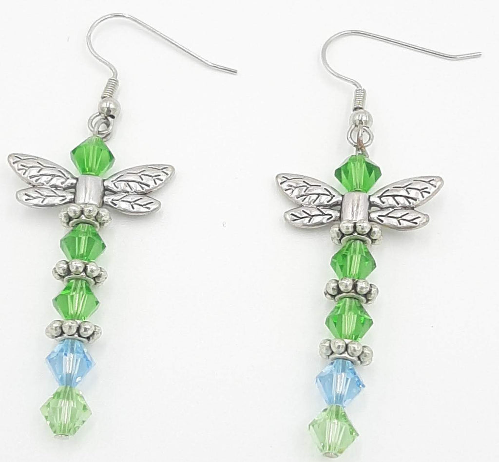 Dragonfly Crystal Earrings