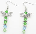 Dragonfly Crystal Earrings