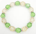 Green and Clear Bead Bracelet
