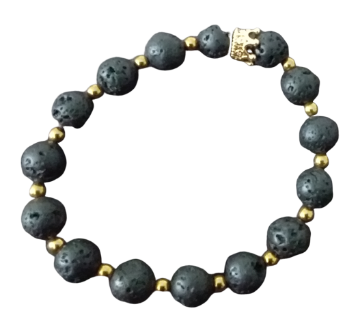 Lava and Crown Bracelet