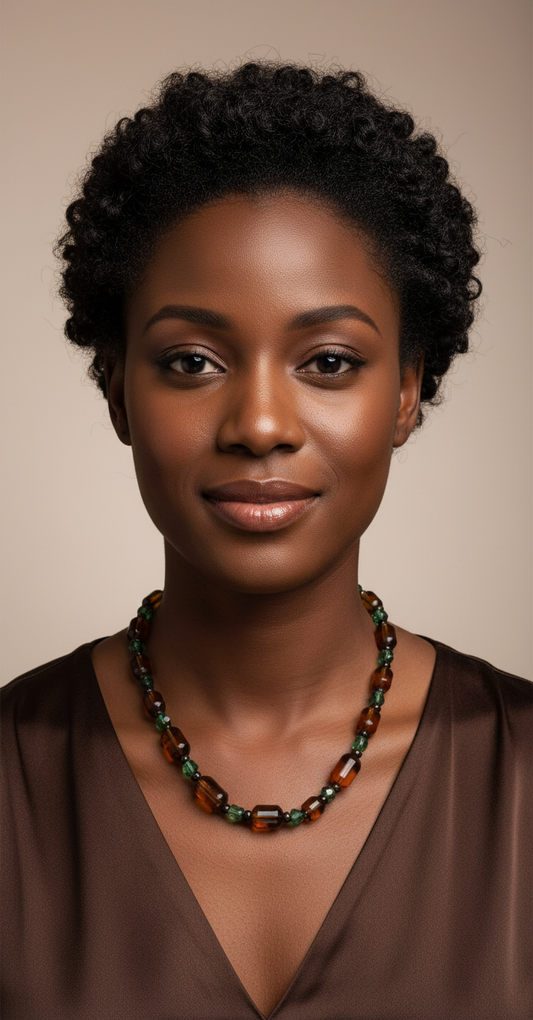 Brown and Green Necklace