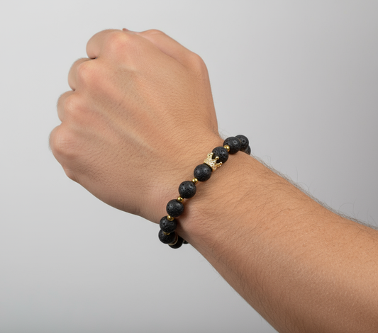 Lava and Crown Bracelet